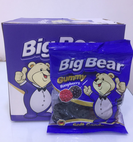 پاستیل big bear طرح raspberry ا ٨٠ گرمی