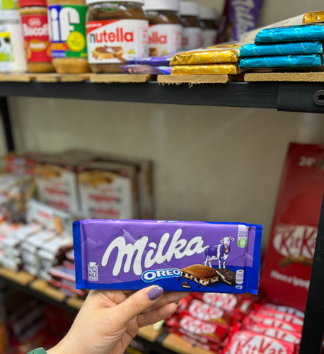 شکلات تخته ای میلکا با طعم اورئو 100 گرمی